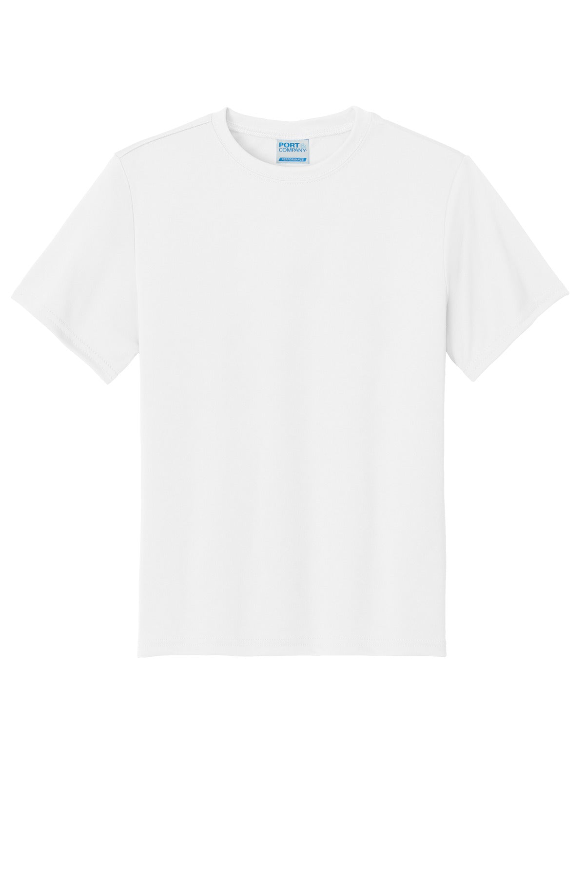 Custom Embroidered Port & Co T-Shirts  in White