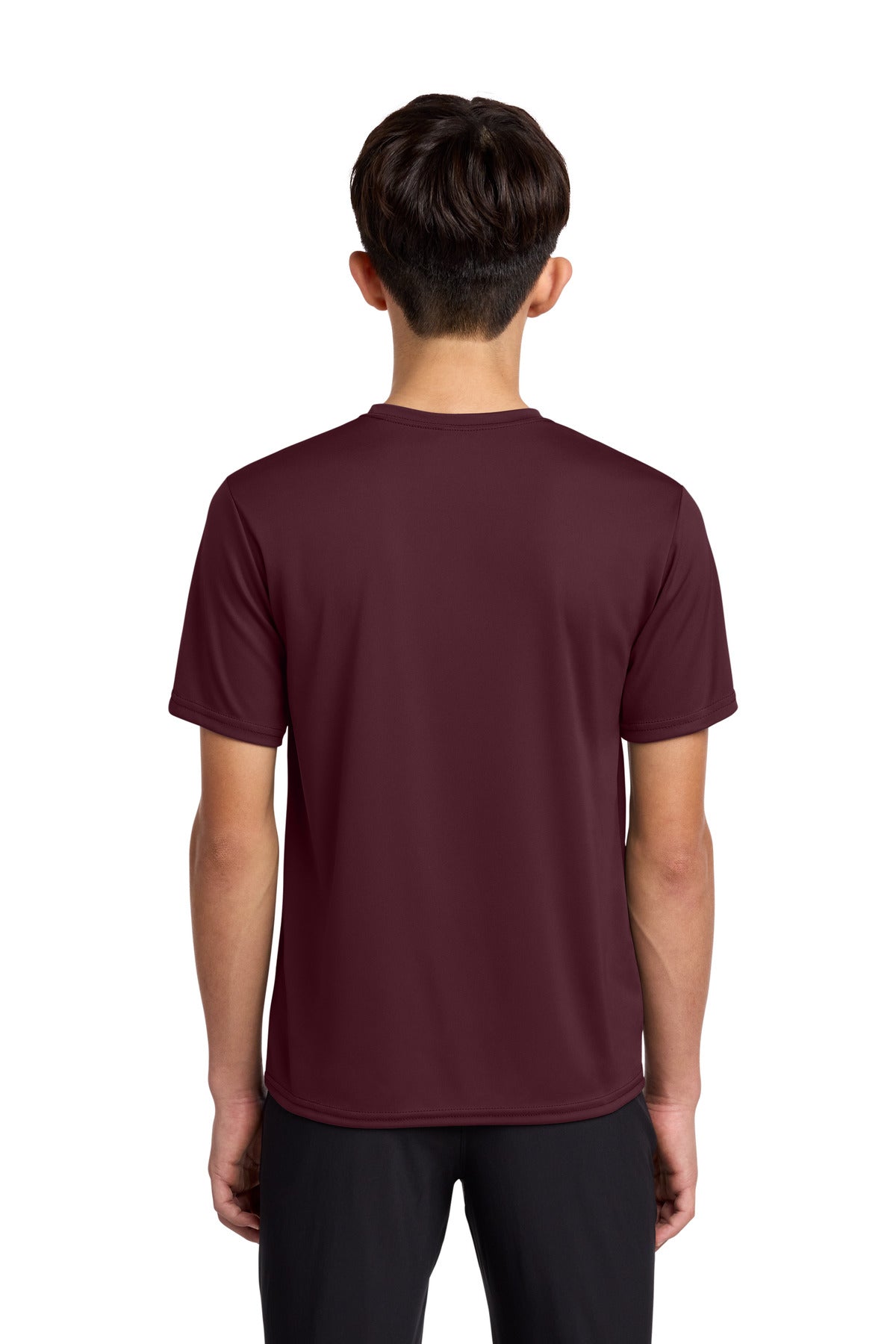 Custom Embroidered Port & Co T-Shirts  in Athletic Maroon