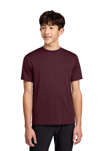 Custom Embroidered Port & Co T-Shirts  in Athletic Maroon