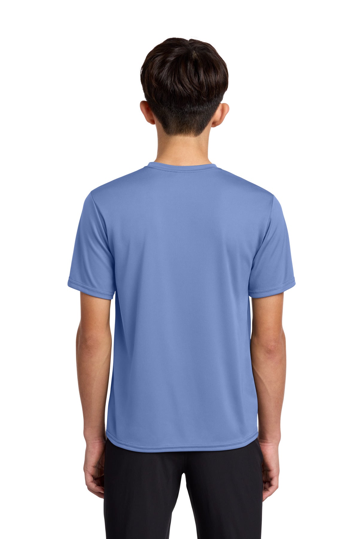 Custom Embroidered Port & Co T-Shirts  in Carolina Blue