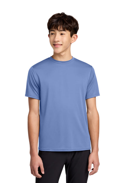 Custom Embroidered Port & Co T-Shirts  in Carolina Blue