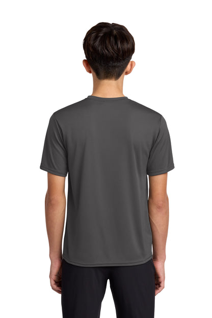 Custom Embroidered Port & Co T-Shirts  in Charcoal