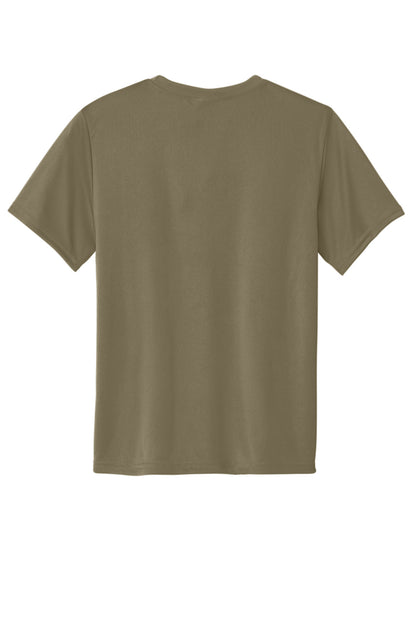 Custom Embroidered Port & Co T-Shirts  in Coyote Brown
