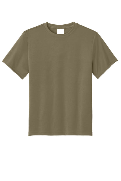 Custom Embroidered Port & Co T-Shirts  in Coyote Brown