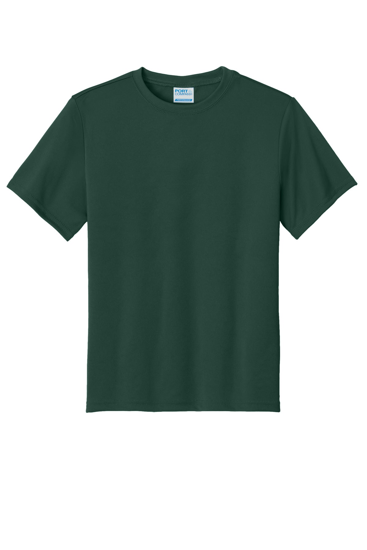 Custom Embroidered Port & Co T-Shirts  in Dark Green