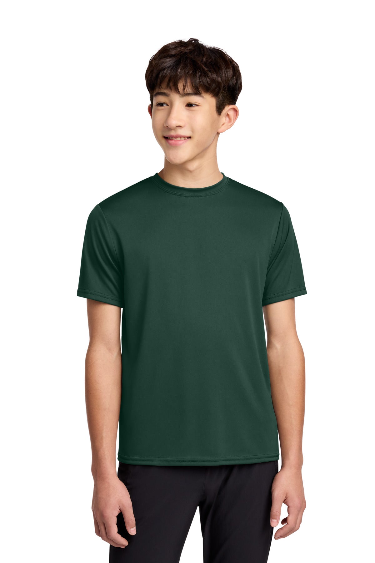Custom Embroidered Port & Co T-Shirts  in Dark Green