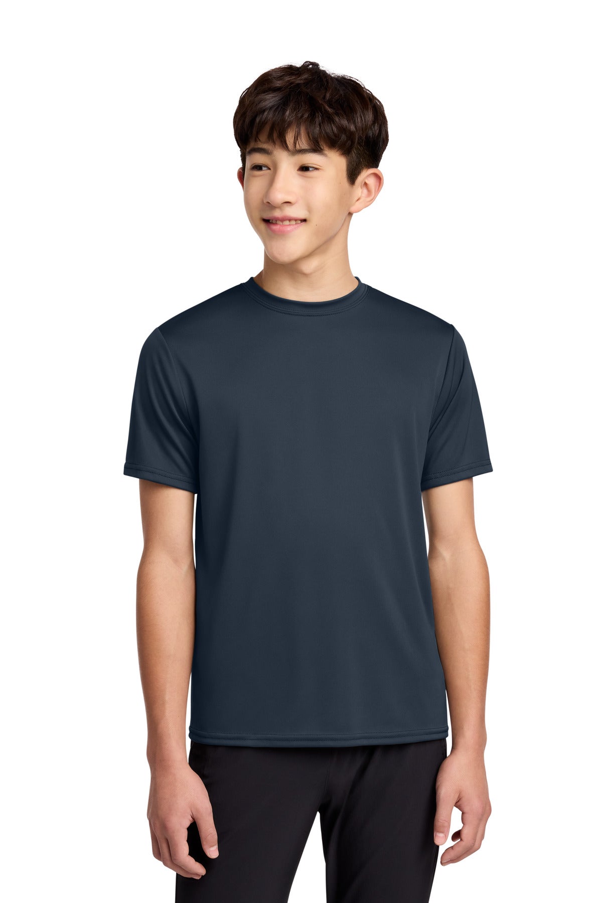 Custom Embroidered Port & Co T-Shirts  in Deep Navy