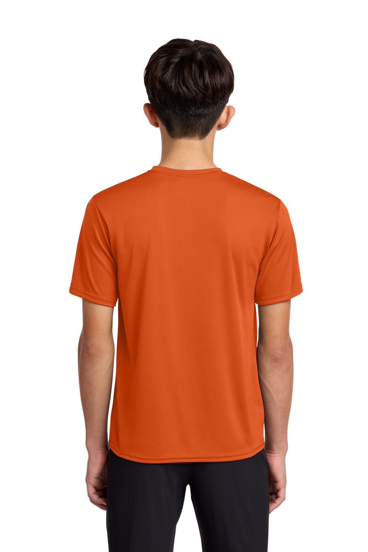 Custom Embroidered Port & Co T-Shirts  in Deep Orange