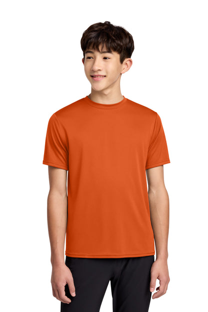 Custom Embroidered Port & Co T-Shirts  in Deep Orange