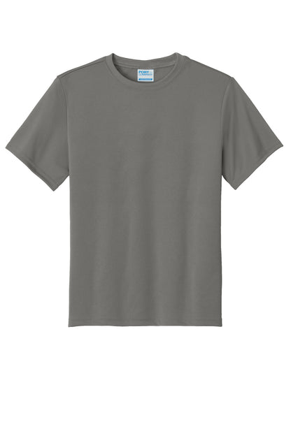 Custom Embroidered Port & Co T-Shirts  in Grey Concrete