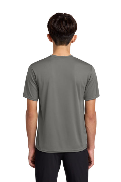 Custom Embroidered Port & Co T-Shirts  in Grey Concrete