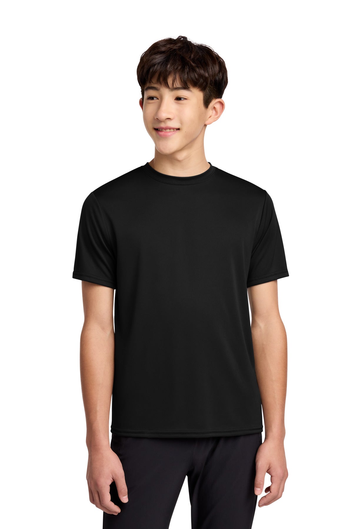 Custom Embroidered Port & Co T-Shirts  in Jet Black