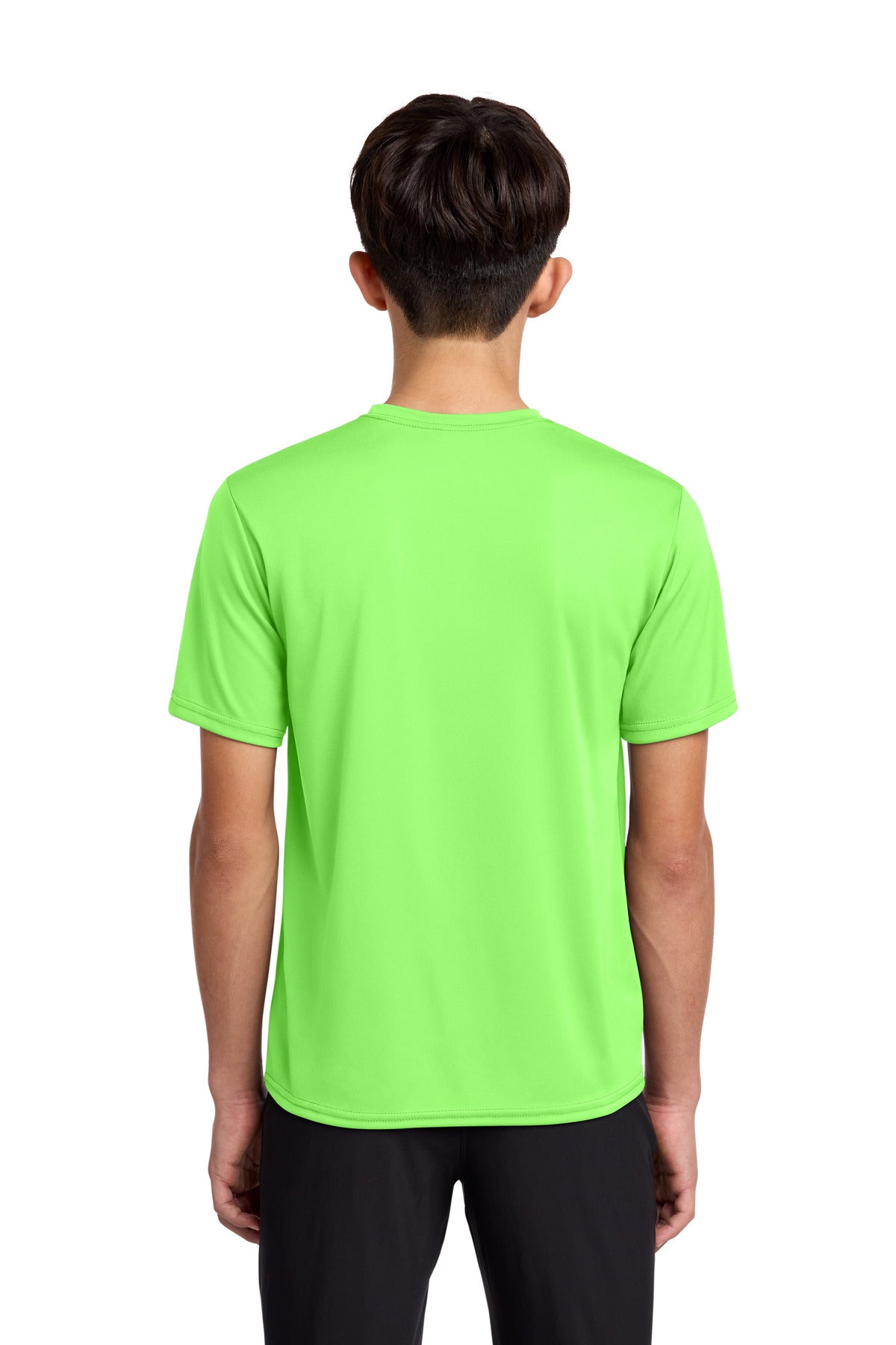 Custom Embroidered Port & Co T-Shirts  in Neon Green