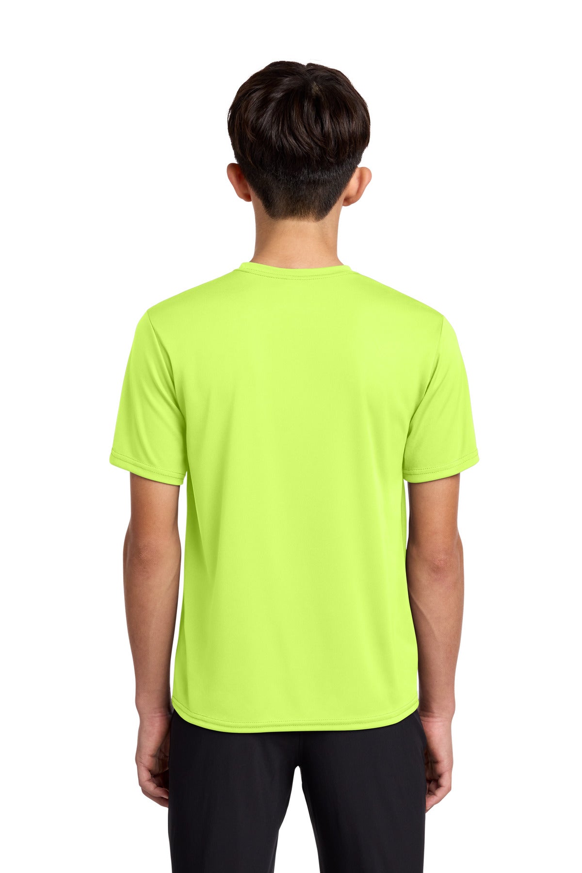 Custom Embroidered Port & Co T-Shirts  in Neon Yellow