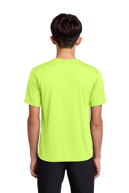 Custom Embroidered Port & Co T-Shirts  in Neon Yellow