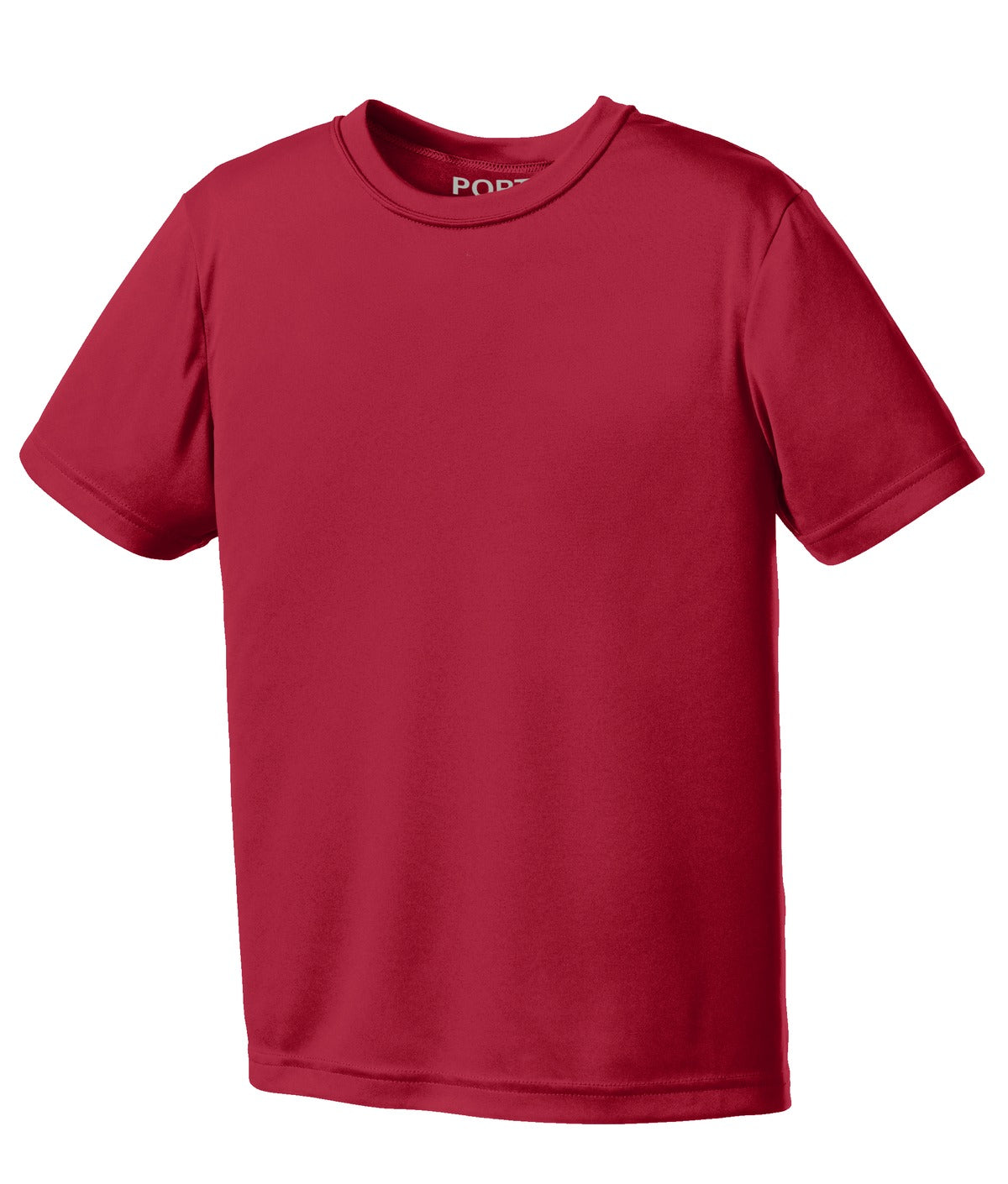 Custom Embroidered Port & Co T-Shirts  in Red