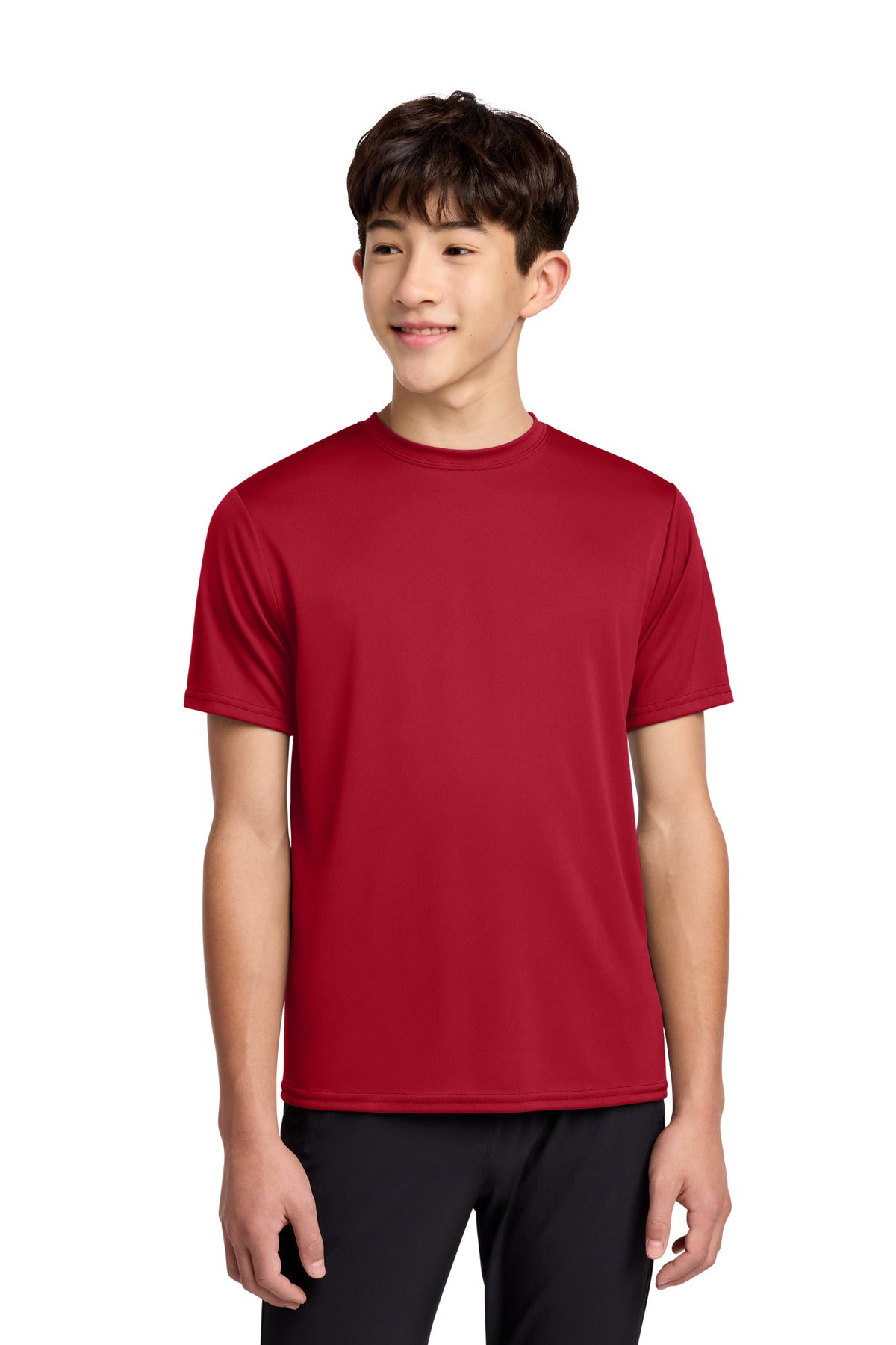 Custom Embroidered Port & Co T-Shirts  in Red