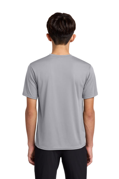 Custom Embroidered Port & Co T-Shirts  in Silver