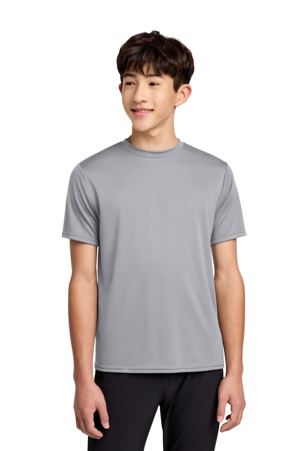 Custom Embroidered Port & Co T-Shirts  in Silver