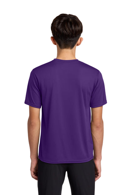 Custom Embroidered Port & Co T-Shirts  in Team Purple