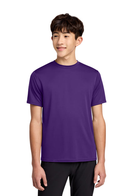 Custom Embroidered Port & Co T-Shirts  in Team Purple