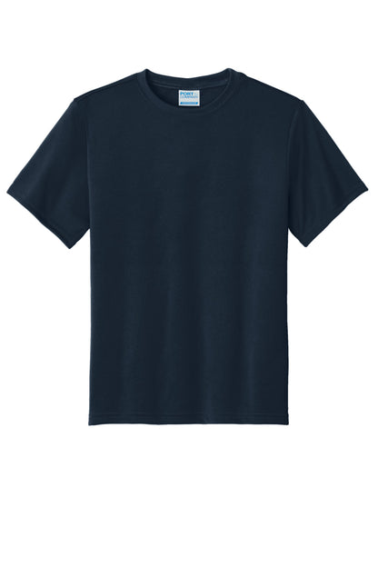 Custom Embroidered Port & Co T-Shirts  in True Navy
