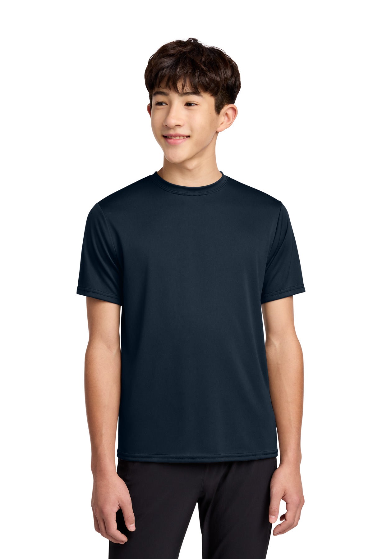 Custom Embroidered Port & Co T-Shirts  in True Navy
