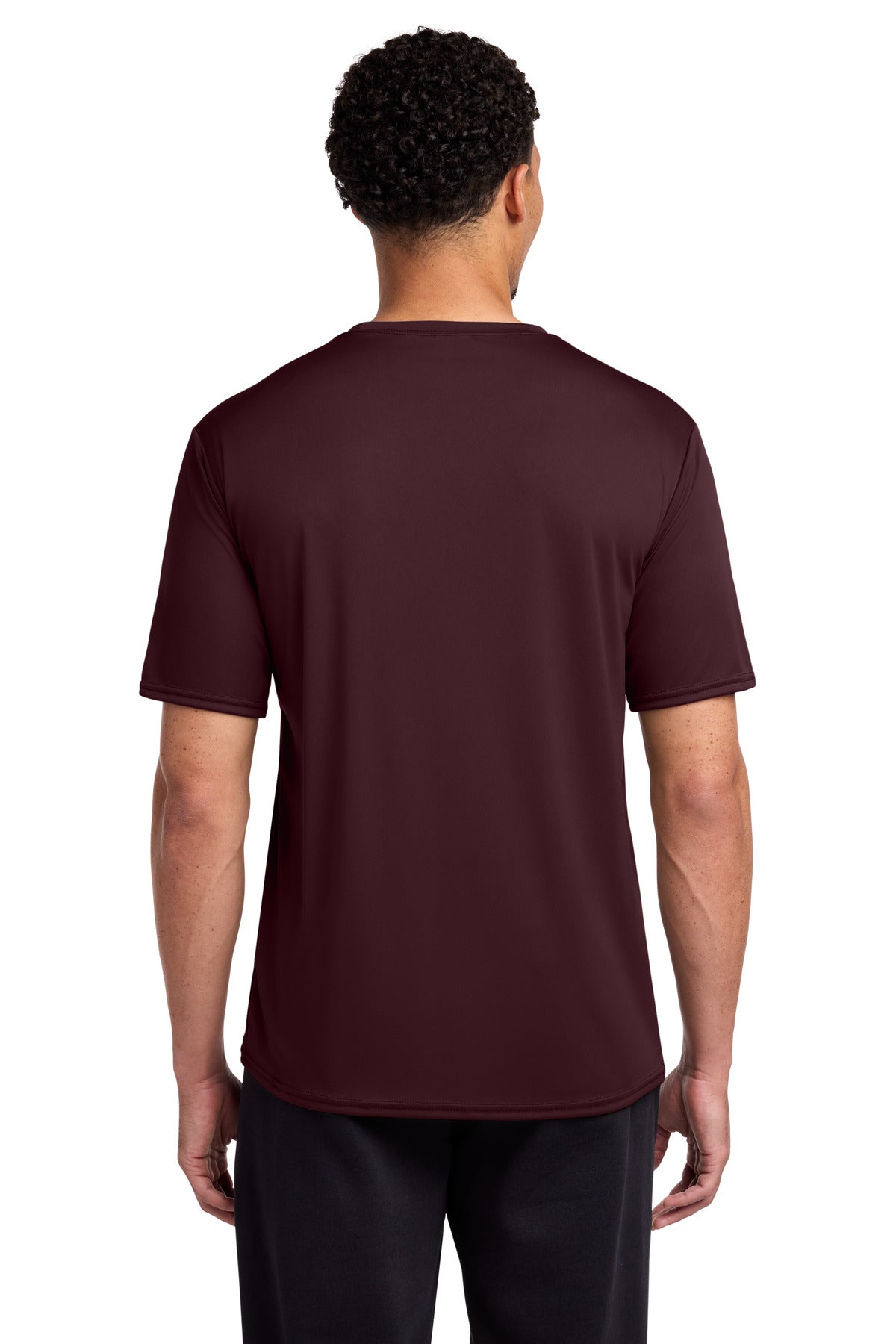 Custom Embroidered Port & Co T-Shirts  in Athletic Maroon