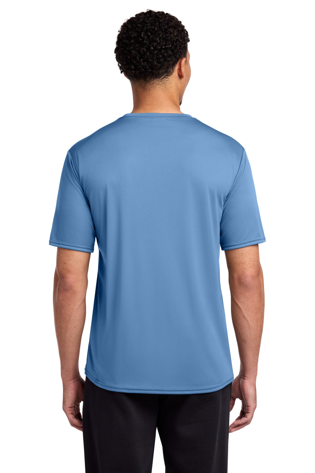 Custom Embroidered Port & Co T-Shirts  in Carolina Blue