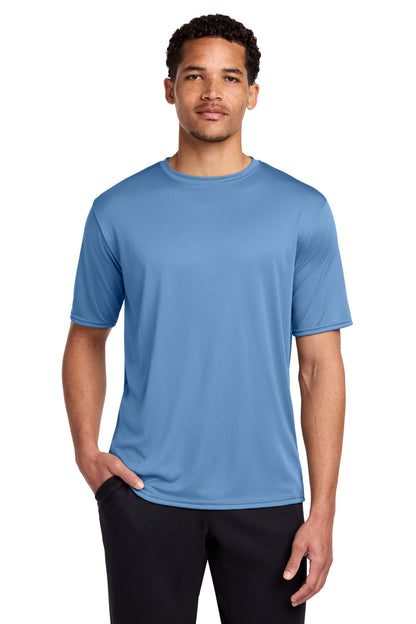 Custom Embroidered Port & Co T-Shirts  in Carolina Blue