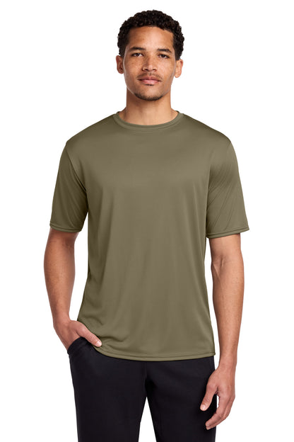 Custom Embroidered Port & Co T-Shirts  in Coyote Brown