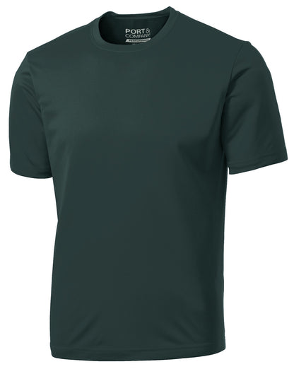 Custom Embroidered Port & Co T-Shirts  in Dark Green