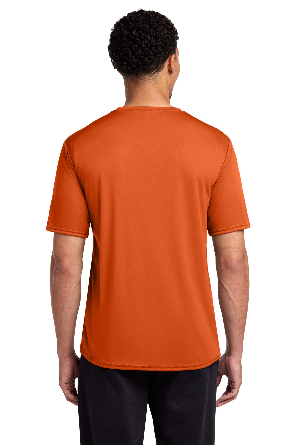 Custom Embroidered Port & Co T-Shirts  in Deep Orange
