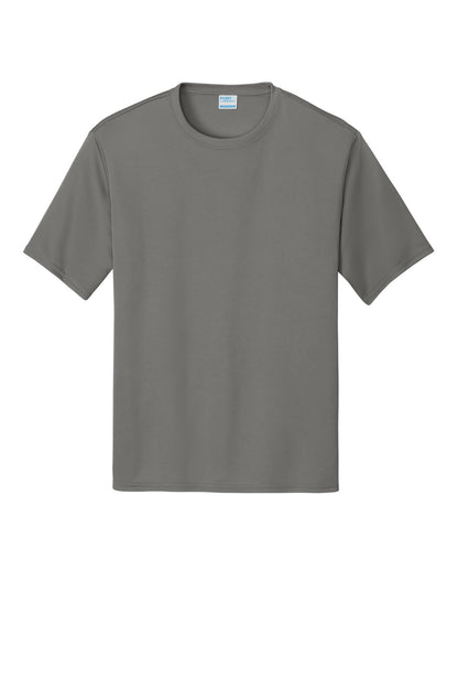 Custom Embroidered Port & Co T-Shirts  in Grey Concrete