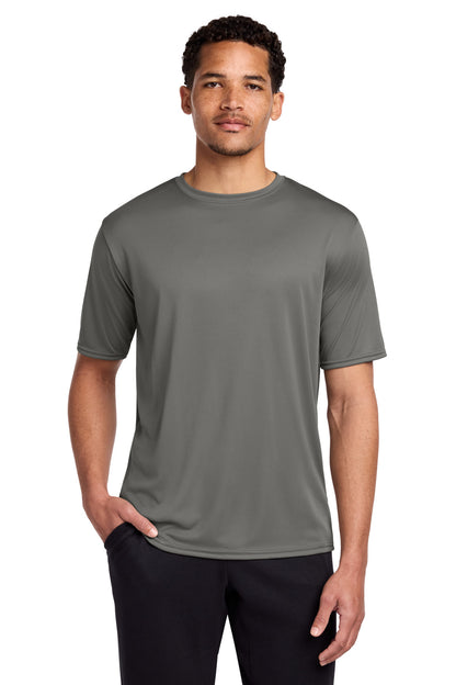 Custom Embroidered Port & Co T-Shirts  in Grey Concrete