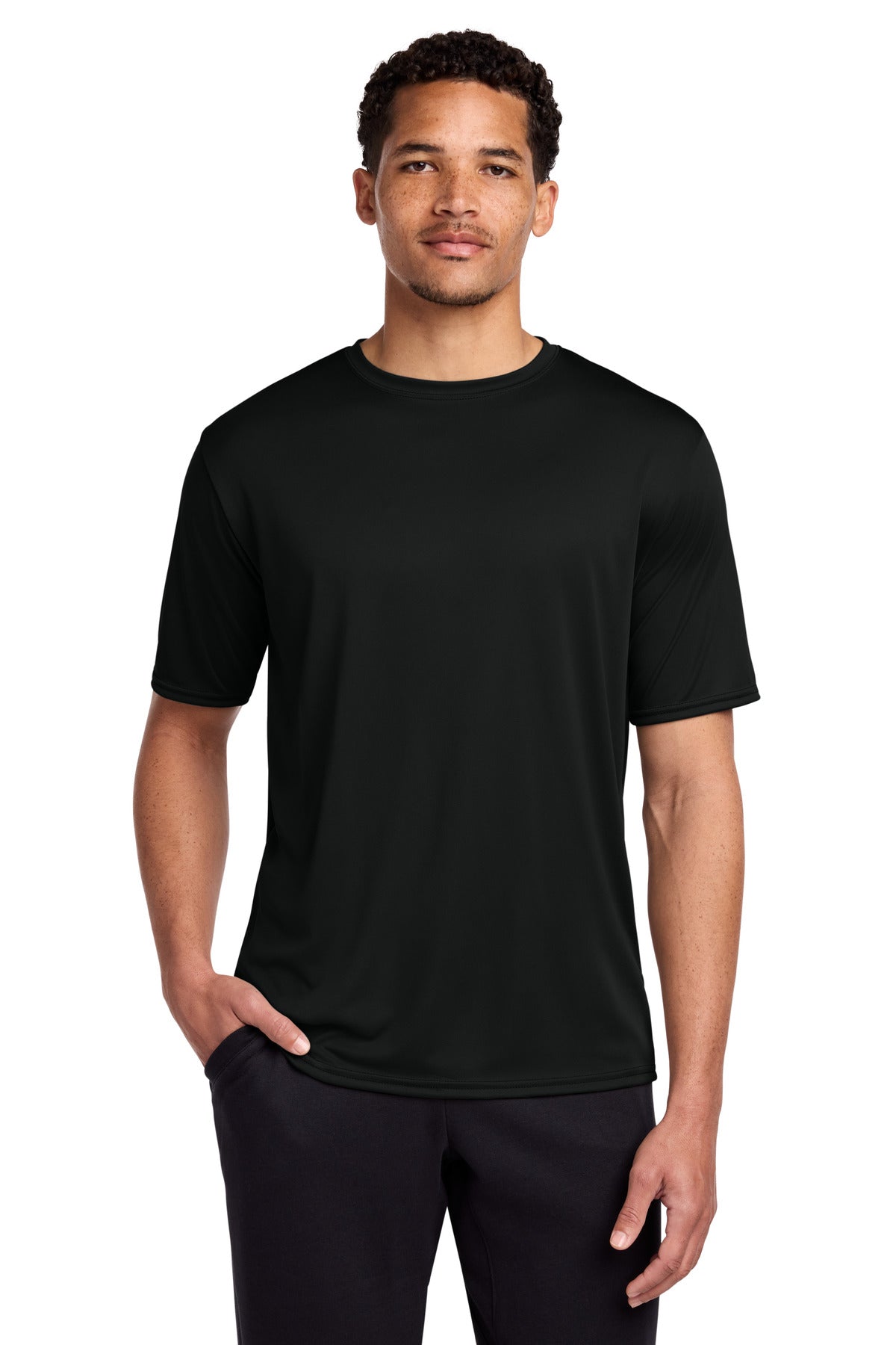 Custom Embroidered Port & Co T-Shirts  in Jet Black