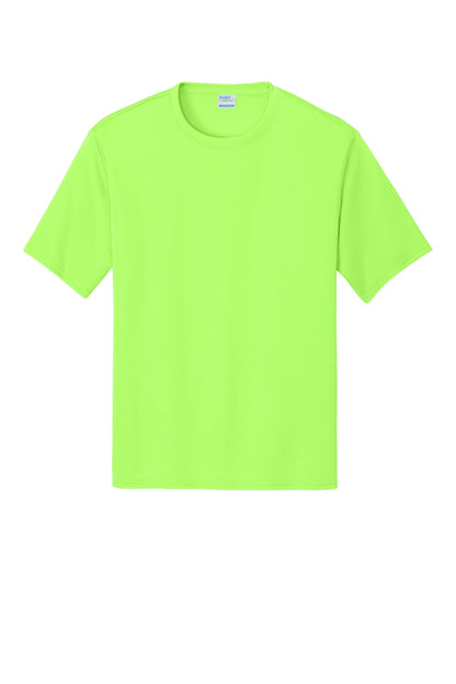 Custom Embroidered Port & Co T-Shirts  in Neon Green