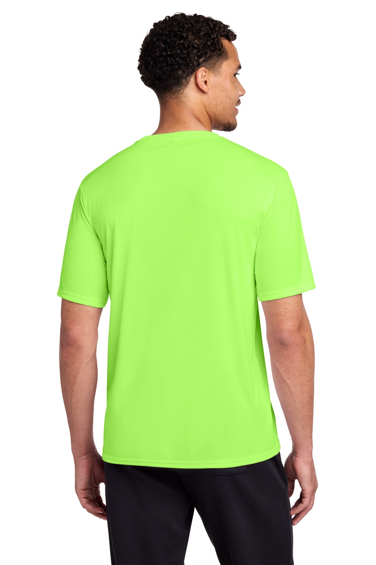Custom Embroidered Port & Co T-Shirts  in Neon Green