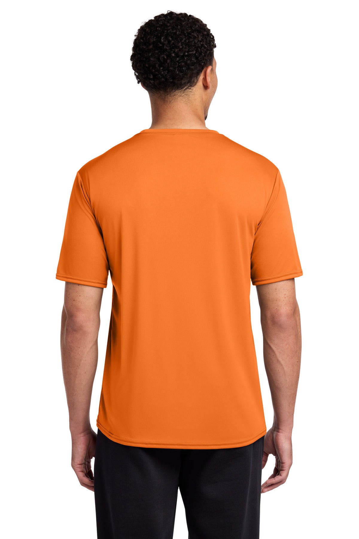 Custom Embroidered Port & Co T-Shirts  in Neon Orange