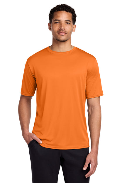 Custom Embroidered Port & Co T-Shirts  in Neon Orange