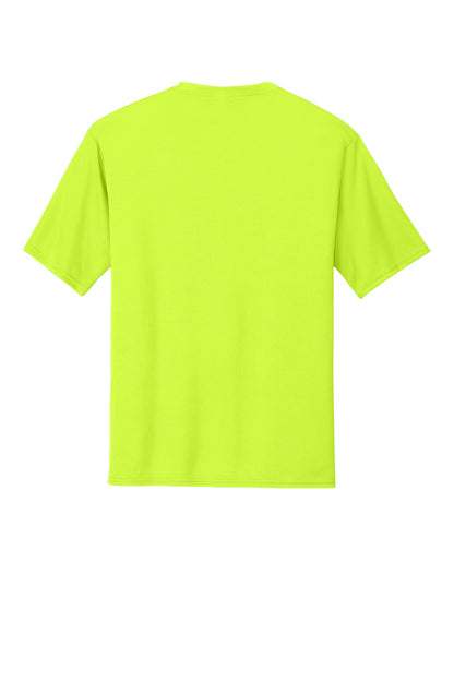 Custom Embroidered Port & Co T-Shirts  in Neon Yellow
