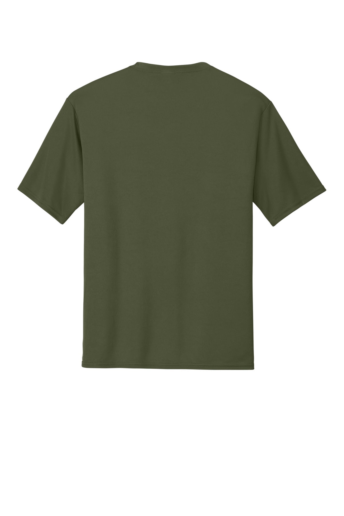 Custom Embroidered Port & Co T-Shirts  in Olive Drab Green