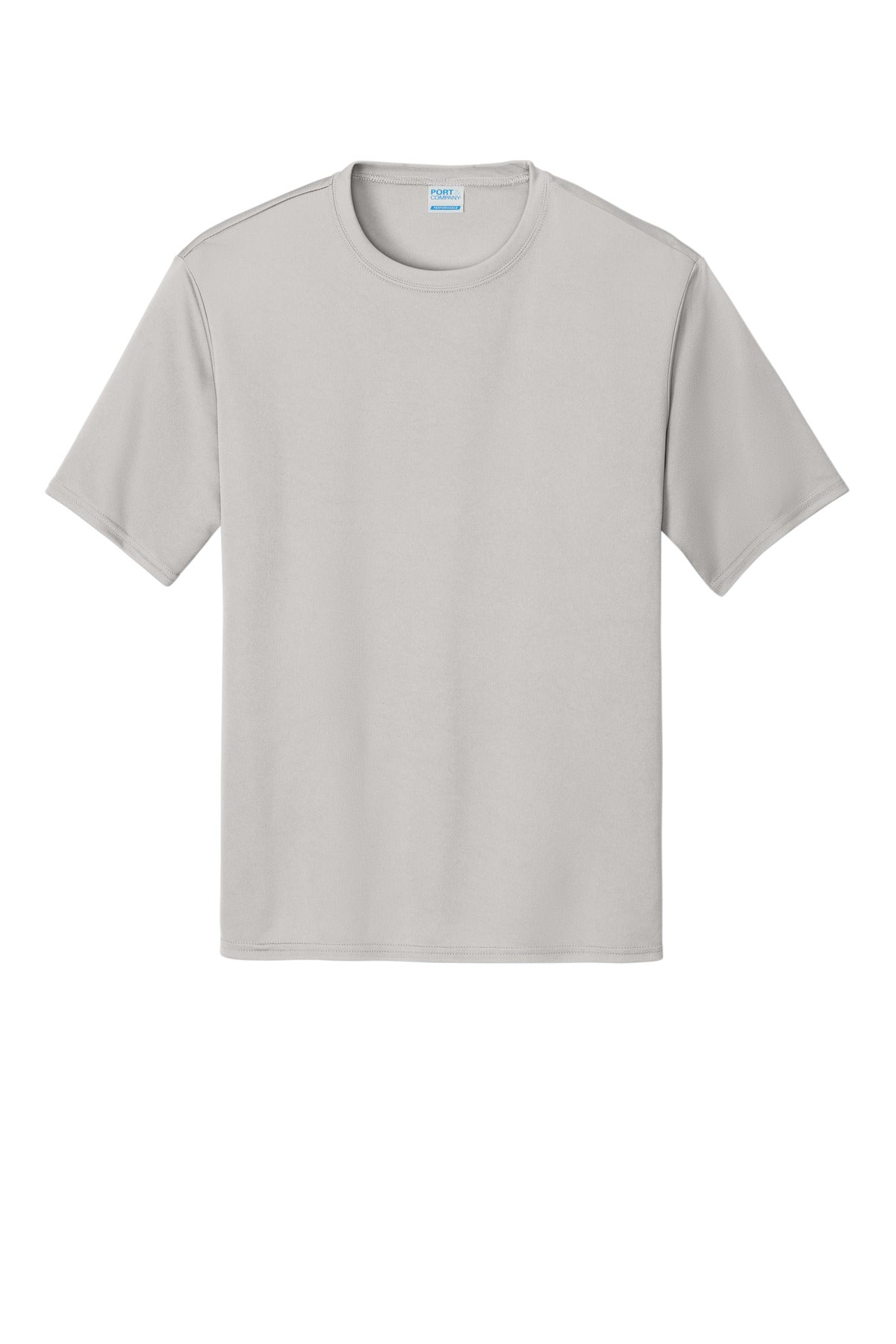 Custom Embroidered Port & Co T-Shirts  in Silver