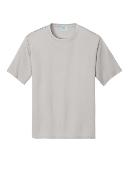 Custom Embroidered Port & Co T-Shirts  in Silver