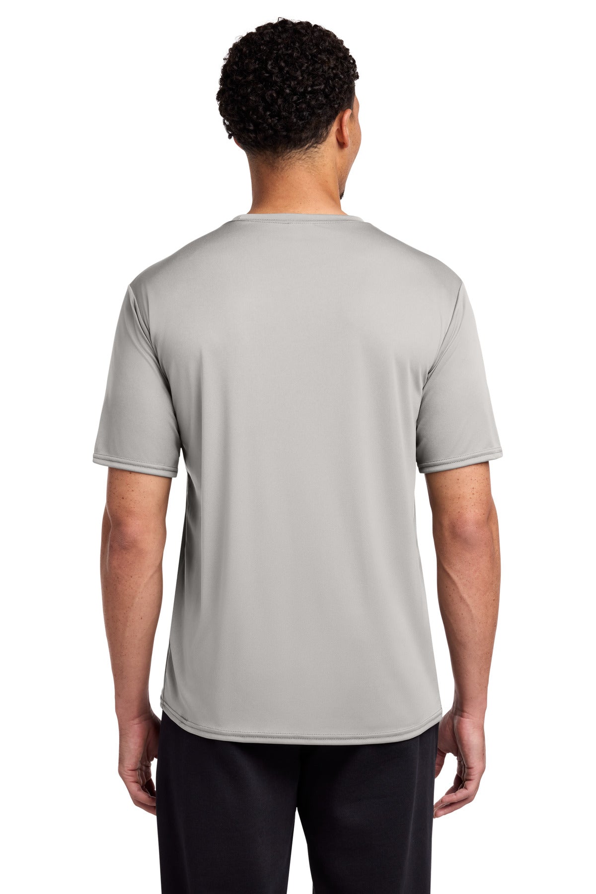 Custom Embroidered Port & Co T-Shirts  in Silver
