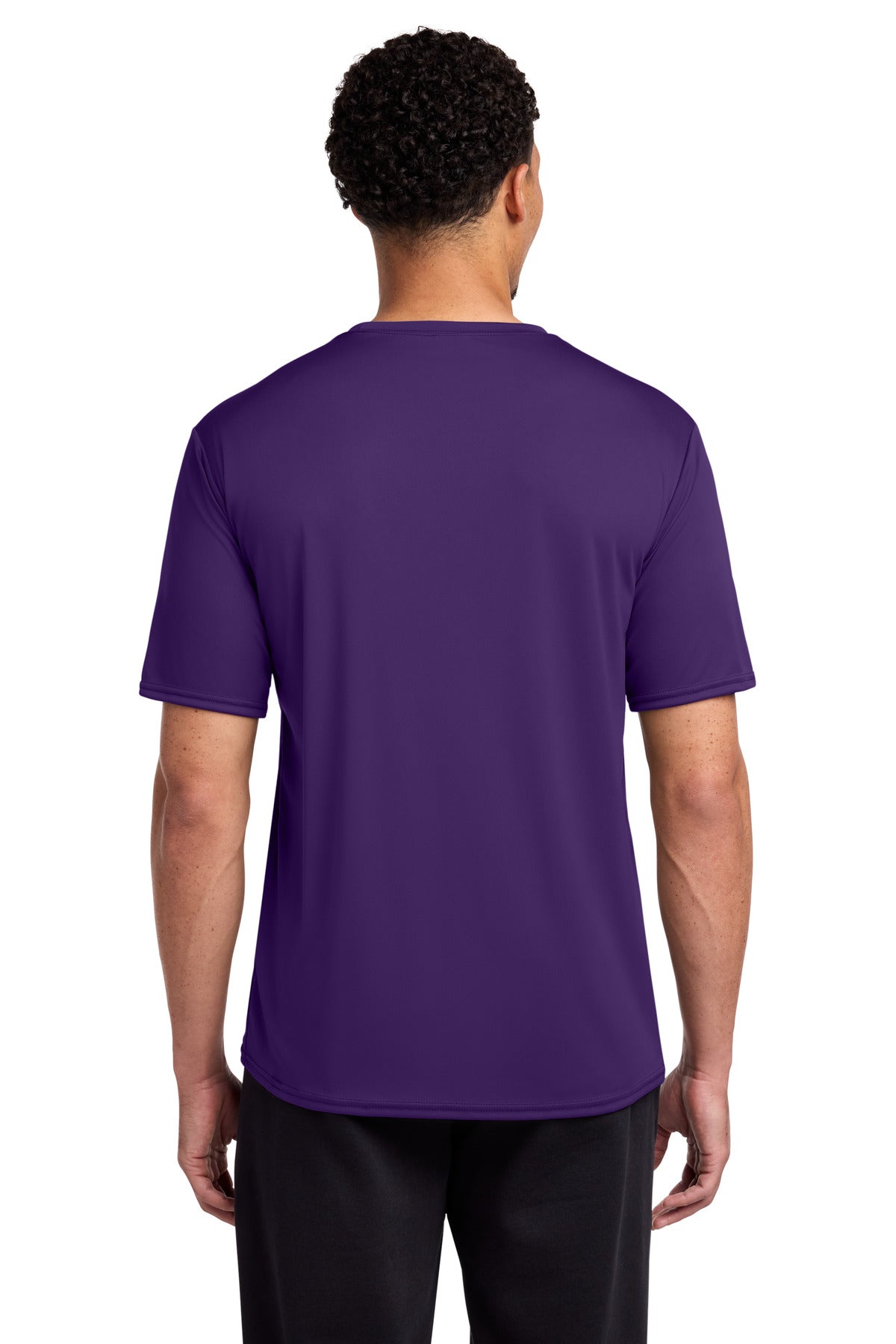 Custom Embroidered Port & Co T-Shirts  in Team Purple