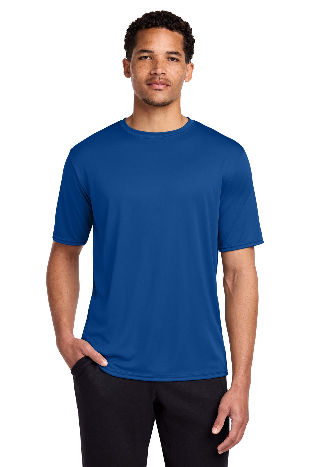 Custom Embroidered Port & Co T-Shirts  in True Royal
