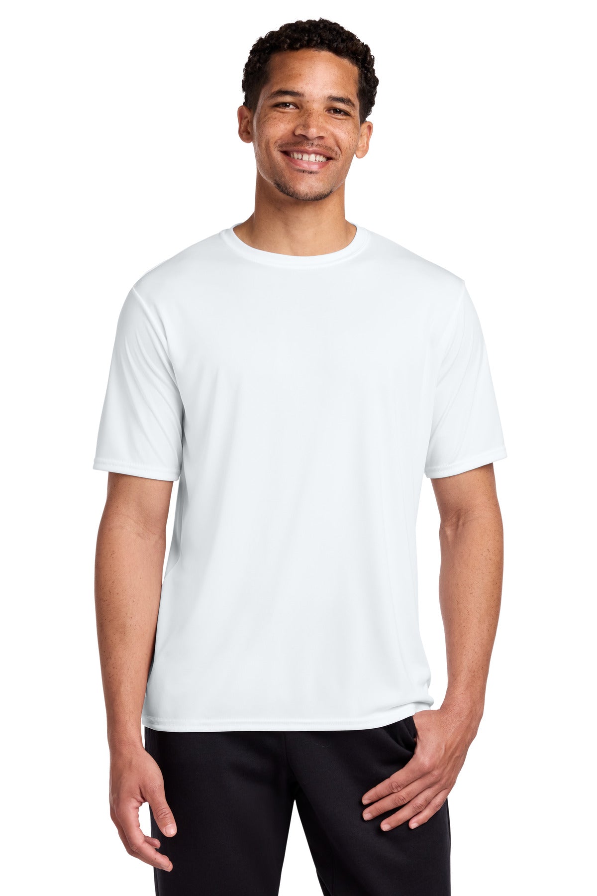 Custom Embroidered Port & Co T-Shirts  in White