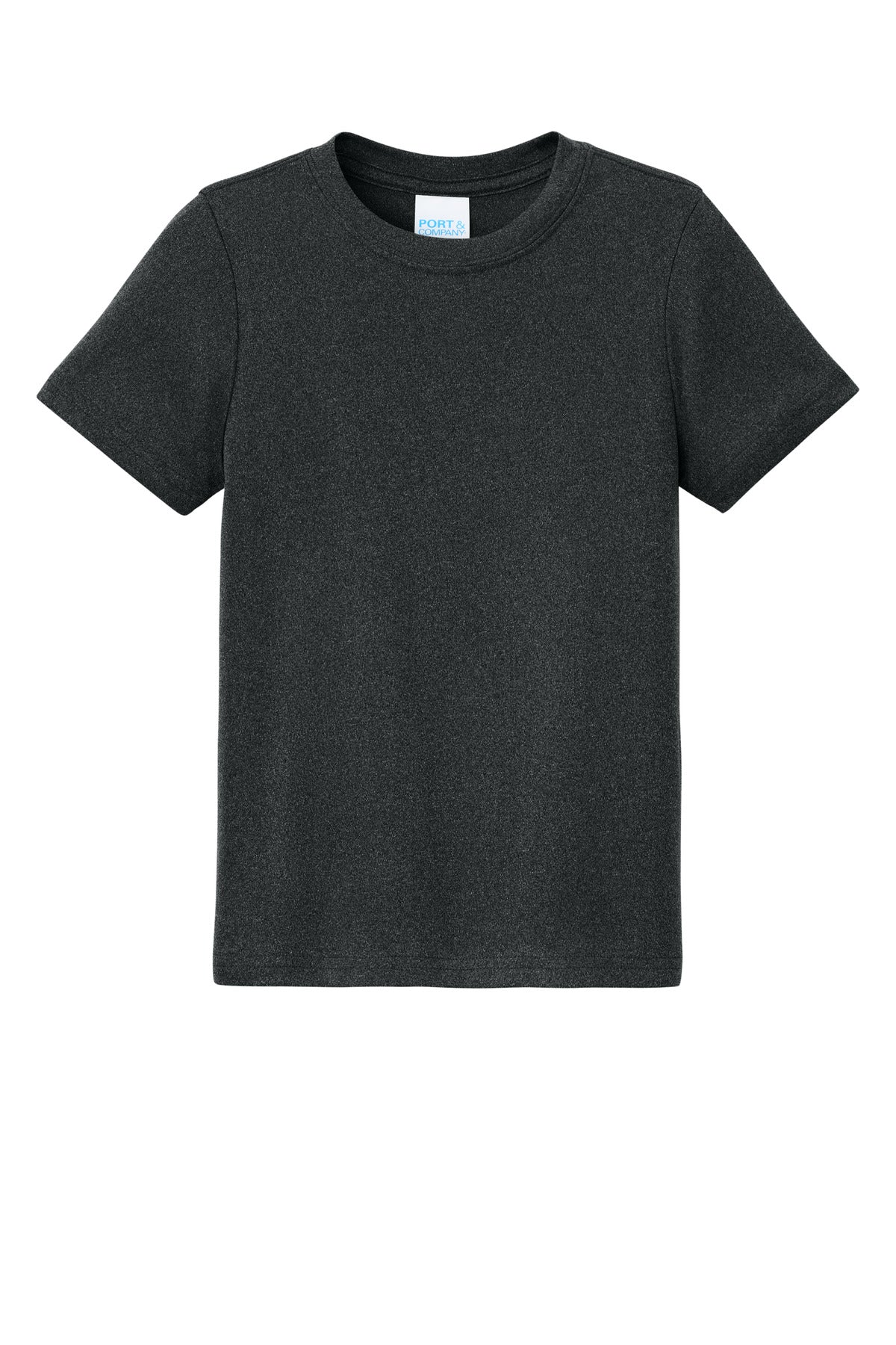 Custom Embroidered Port & Co T-Shirts  in Black Heather