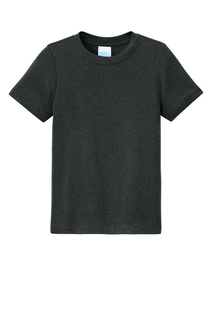 Custom Embroidered Port & Co T-Shirts  in Black Heather